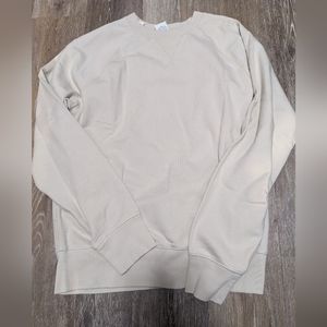 J Crew BN436 Crew neck French terry women's medium cream color. worn once